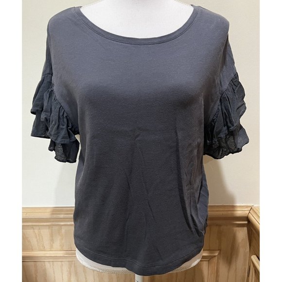 Express ~ Short Ruffle Sleeve Top ~ Size X-Small ~ - Picture 1 of 6